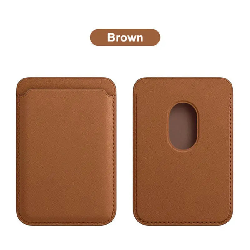 Magsafe Magnetic Leather Card Clip For IPhone 14 Pro Max 13 12 Pro Magnetic Wallet Card Holder Bag Phone Case Accessories - VINE GLOBAL