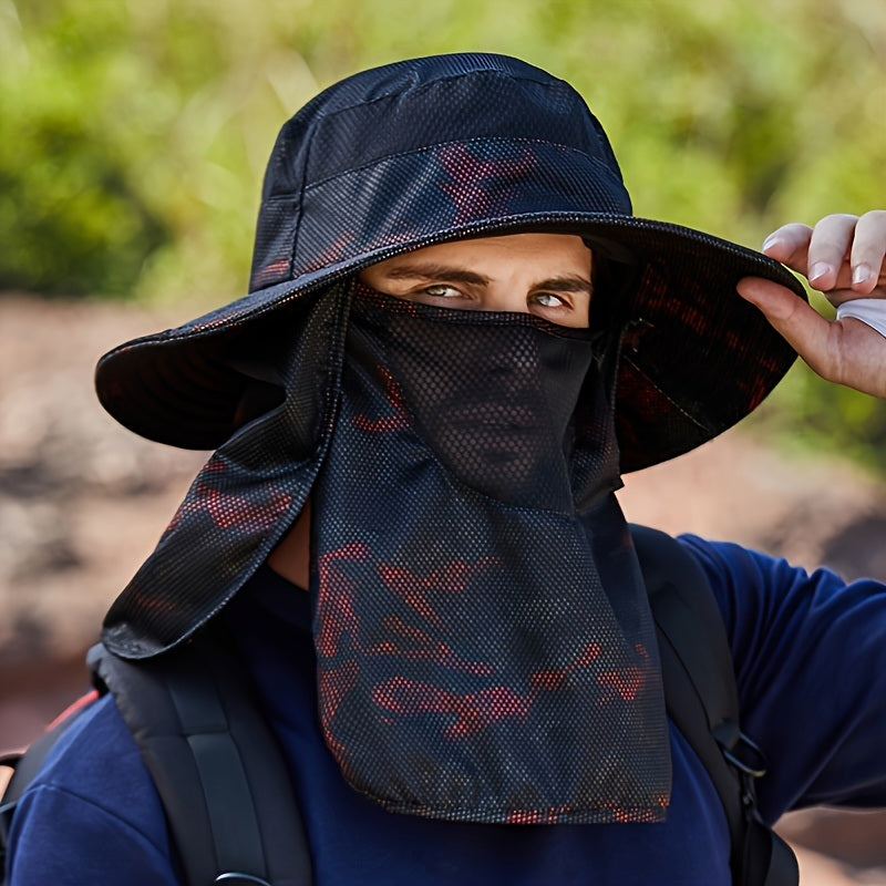 Fishing Hat; Waterproof Sun Protection Boonie Hat For Outdoor Safari Hunting Hiking Gardening - VINE GLOBAL