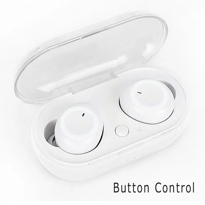 Y50 Bluetooth Headset TWS2 Bluetooth Headset Mini Portable with Wireless Bluetooth Headset 5.0 Touch Touch - VINE GLOBAL