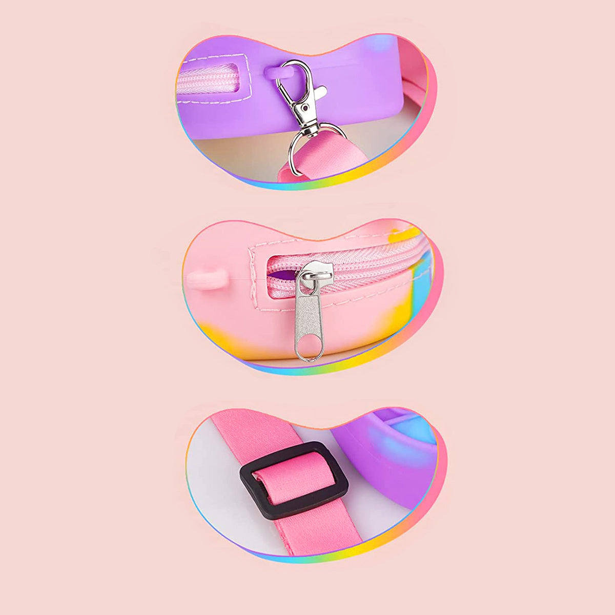 Girl And Women's Unicorn Pop Purse Pop Bag With Unicorn Pop Toy; Christmas Decorations Gifts Silicone Shoulder Bag Fidget Toys Pop Fidget Backpack - VINE GLOBAL