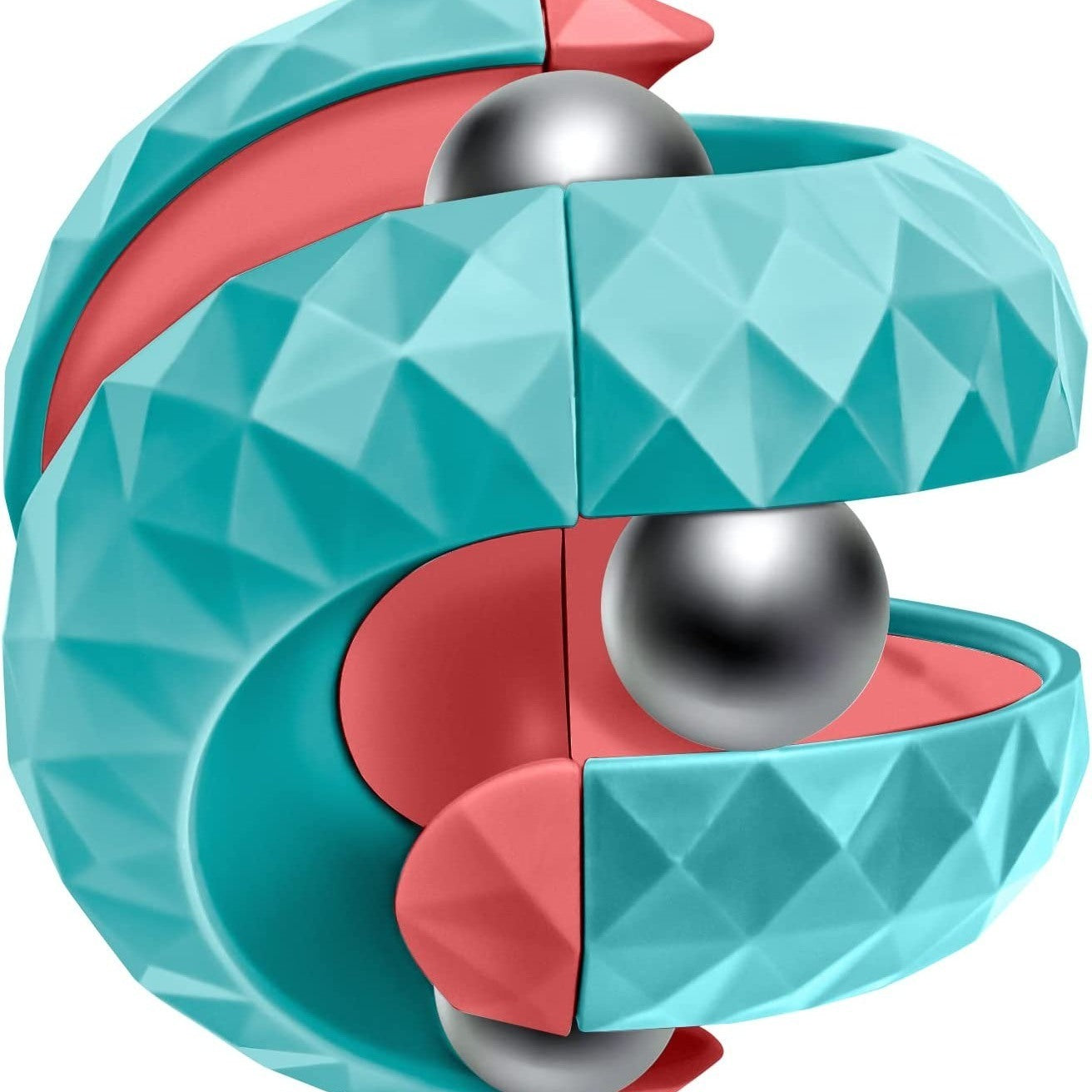 Orbit Ball Toy; Fidget Cube Puzzle Ball Spinning Toy; Track Infinite Flip Change Puzzle Games Novelty Creative Stress Relieve Toys For Kids Children Adults - VINE GLOBAL