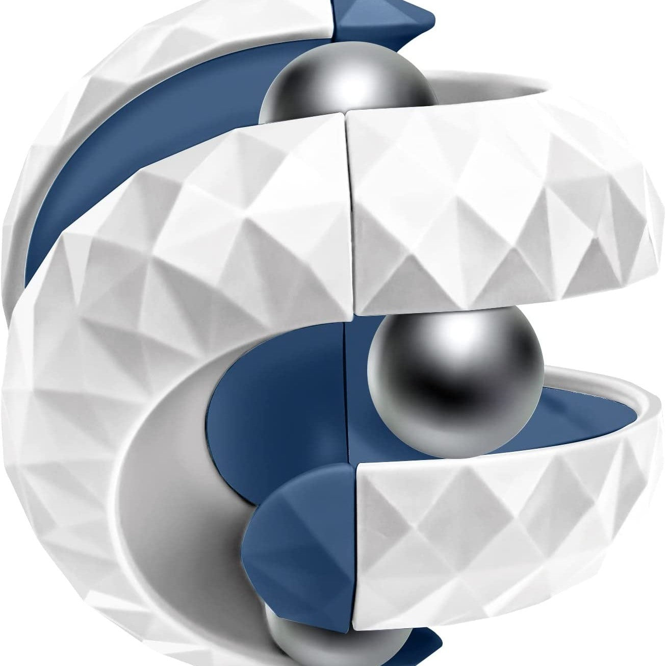 Orbit Ball Toy; Fidget Cube Puzzle Ball Spinning Toy; Track Infinite Flip Change Puzzle Games Novelty Creative Stress Relieve Toys For Kids Children Adults - VINE GLOBAL