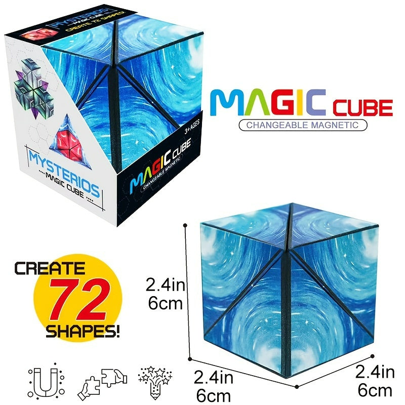3D Magnetic Deformation Magnetic Solid Geometric Equation Capri Infinity Equation 36pcs High Magnetic Insulation Surface 4 In 1 - VINE GLOBAL