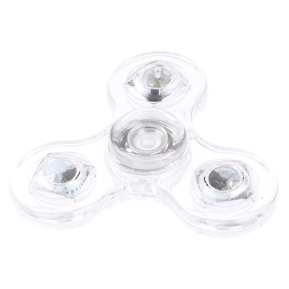 Glowing LED Light Spinner Hand Top Spinner Glow In The Dark; Fingertip Gyroscope Toy - VINE GLOBAL
