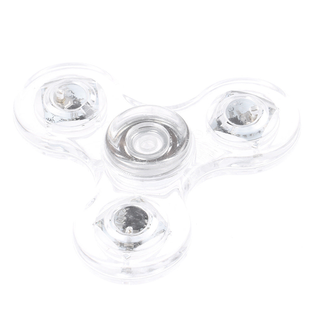 Glowing LED Light Spinner Hand Top Spinner Glow In The Dark; Fingertip Gyroscope Toy - VINE GLOBAL