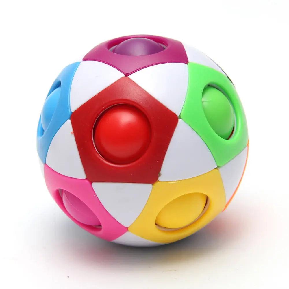Rainbow Puzzle Ball- Fidget Ball Puzzle Game- Brain Teaser Toy For Boys & Girls Age 3 And Up- Birthday Party Christmas Easter Gift Stocking Stuffers Toy For Kids Teens Adults - VINE GLOBAL