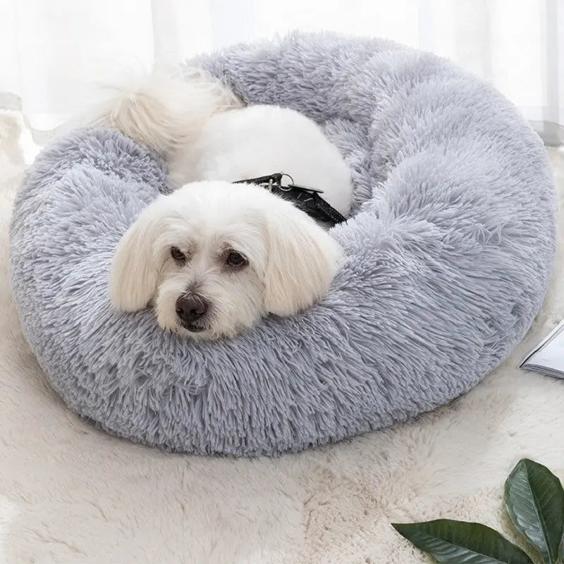 Pet Bed For Dog & Cat; Plush Cat Bed Warm Dog Bed For Indoor Dogs; Plush Dog Bed; Winter Cat Mat - VINE GLOBAL