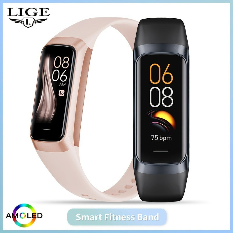 LIGE 2023 New Smart Watch Suitable For Android/IOS Smart Watch Heart Rate Blood Oxygen Blood Pressure Detection IP67 Waterproof Multifunctional Sports Watch - VINE GLOBAL