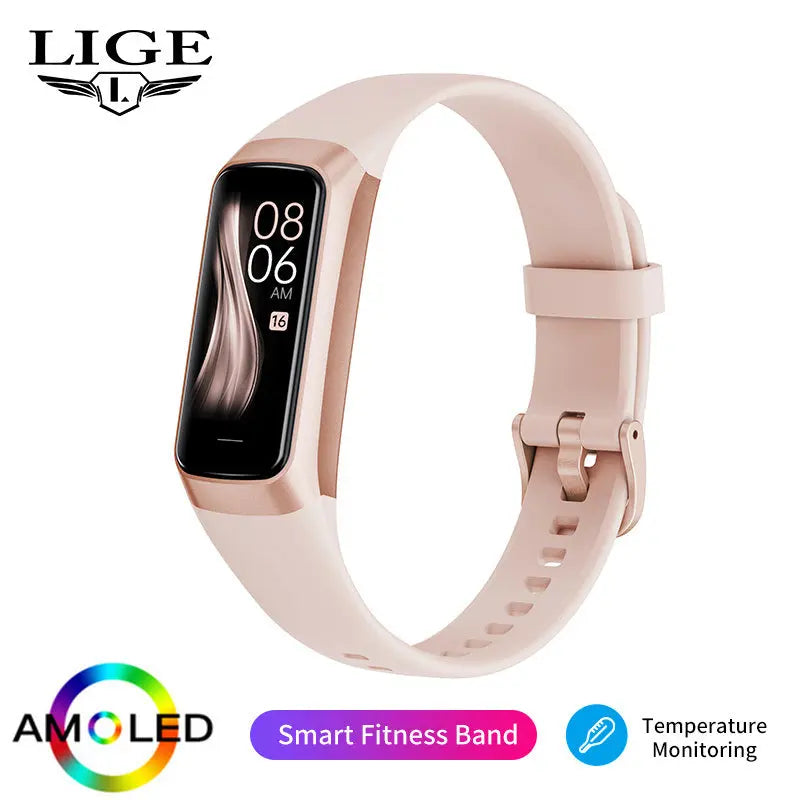LIGE 2023 New Smart Watch Suitable For Android/IOS Smart Watch Heart Rate Blood Oxygen Blood Pressure Detection IP67 Waterproof Multifunctional Sports Watch - VINE GLOBAL