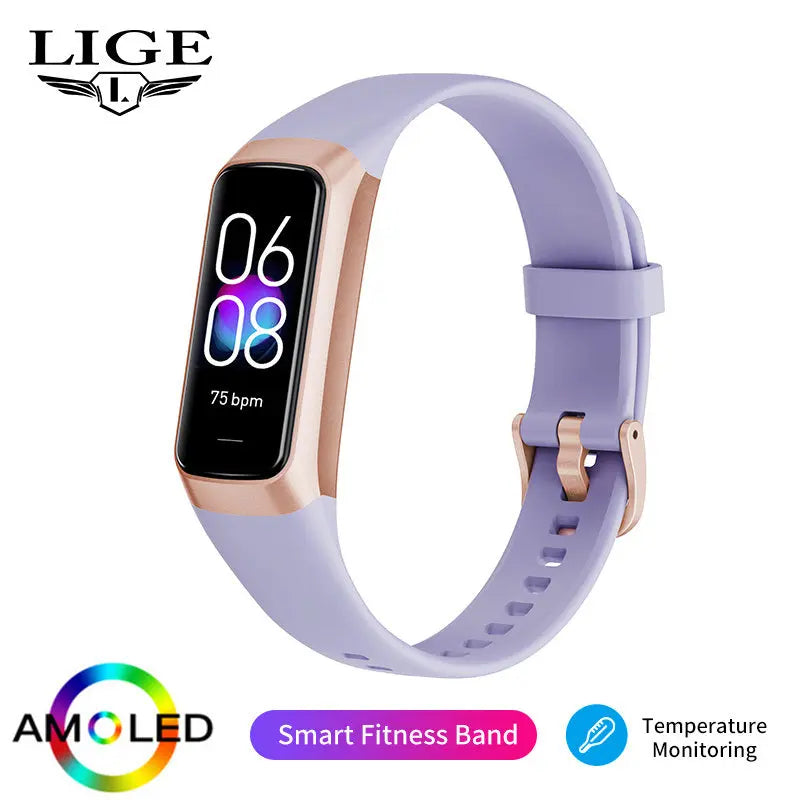 LIGE 2023 New Smart Watch Suitable For Android/IOS Smart Watch Heart Rate Blood Oxygen Blood Pressure Detection IP67 Waterproof Multifunctional Sports Watch - VINE GLOBAL