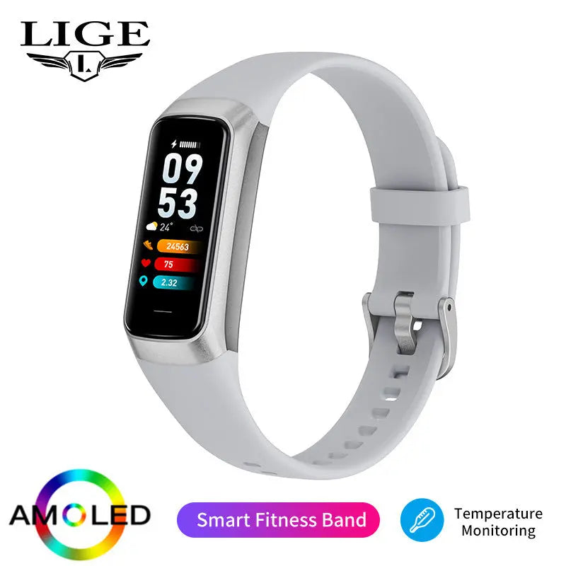 LIGE 2023 New Smart Watch Suitable For Android/IOS Smart Watch Heart Rate Blood Oxygen Blood Pressure Detection IP67 Waterproof Multifunctional Sports Watch - VINE GLOBAL