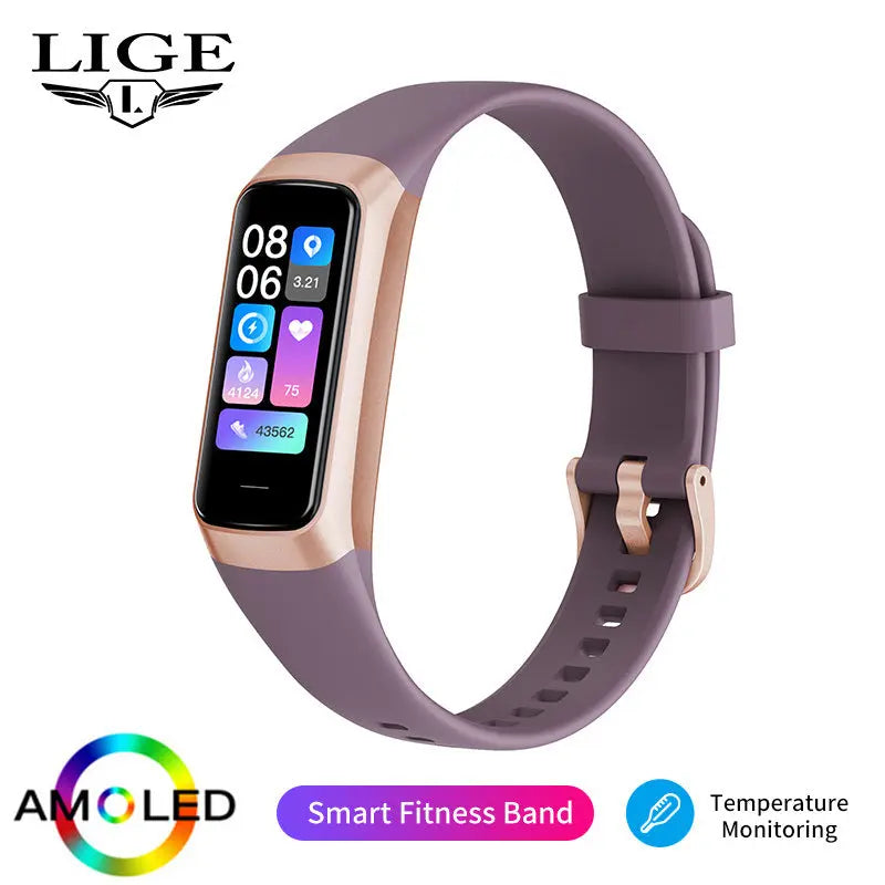 LIGE 2023 New Smart Watch Suitable For Android/IOS Smart Watch Heart Rate Blood Oxygen Blood Pressure Detection IP67 Waterproof Multifunctional Sports Watch - VINE GLOBAL
