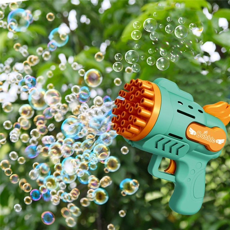 Automatic Gatling Bubble Gun Kids Toys Summer Soap Water Bubble Machine Gun 2-in-1 Electric Bubble Machine for Children Gift Toy - VINE GLOBAL