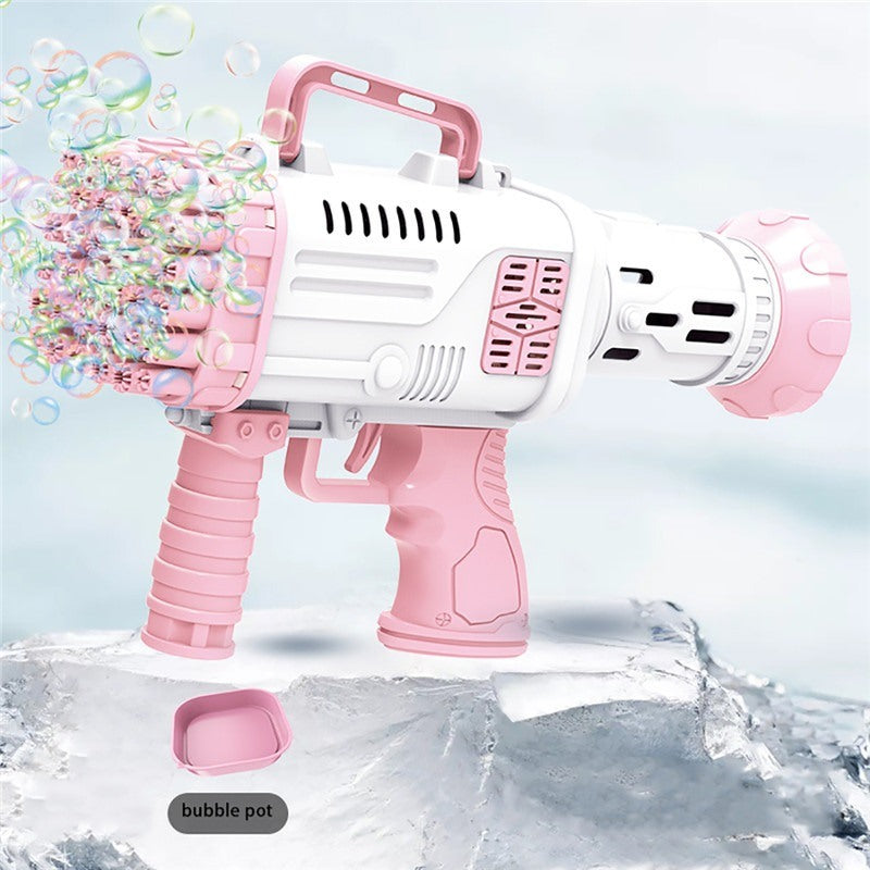 Automatic Gatling Bubble Gun Kids Toys Summer Soap Water Bubble Machine Gun 2-in-1 Electric Bubble Machine for Children Gift Toy - VINE GLOBAL