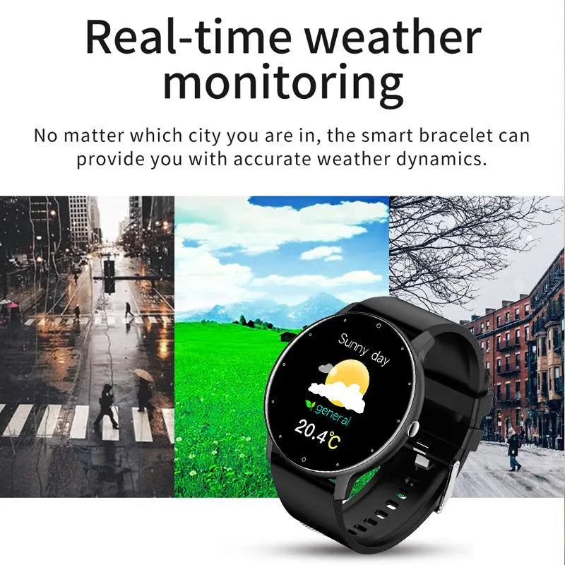 New Smart Watch Men Full Touch Screen Sport Fitness Watch IP67 Waterproof Bluetooth For Android ios smartwatch Men+box - VINE GLOBAL
