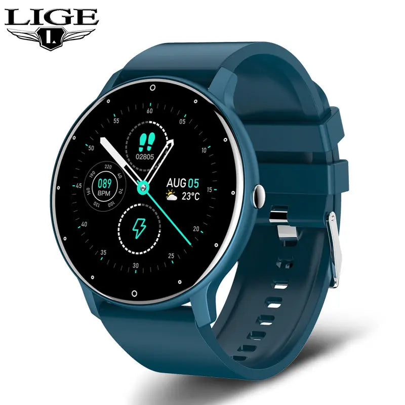 New Smart Watch Men Full Touch Screen Sport Fitness Watch IP67 Waterproof Bluetooth For Android ios smartwatch Men+box - VINE GLOBAL