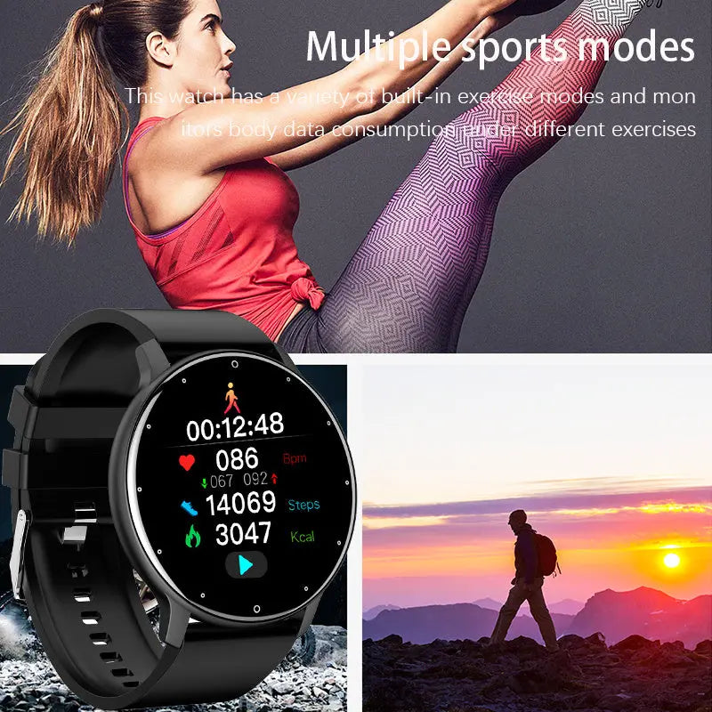 New Smart Watch Men Full Touch Screen Sport Fitness Watch IP67 Waterproof Bluetooth For Android ios smartwatch Men+box - VINE GLOBAL