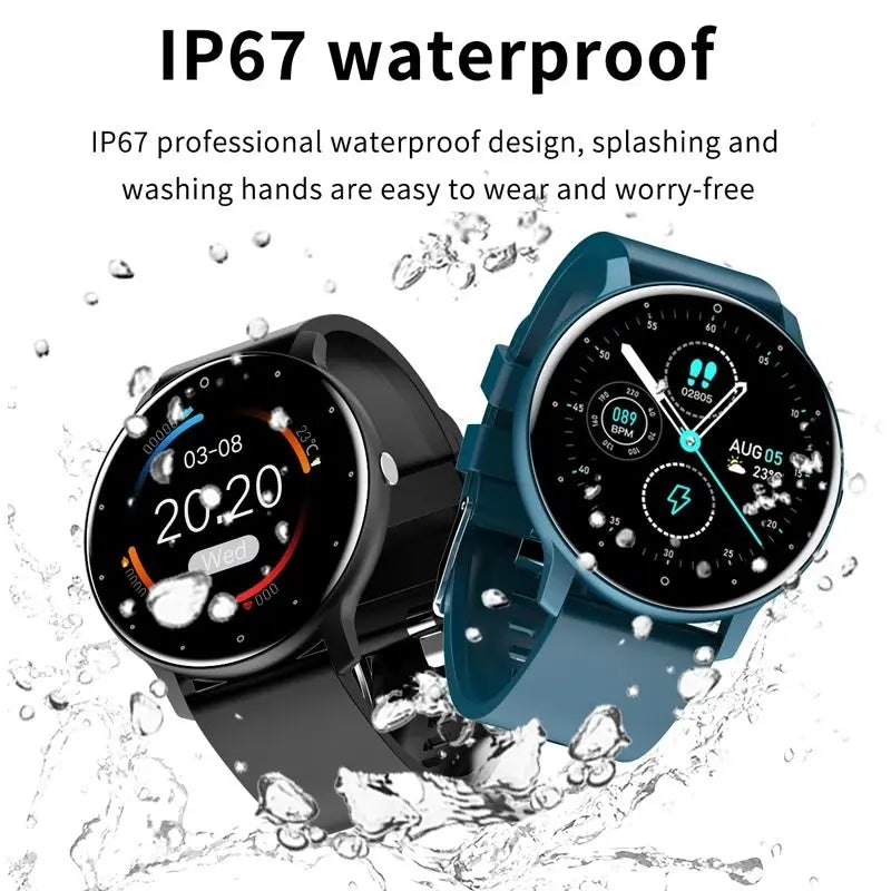 New Smart Watch Men Full Touch Screen Sport Fitness Watch IP67 Waterproof Bluetooth For Android ios smartwatch Men+box - VINE GLOBAL
