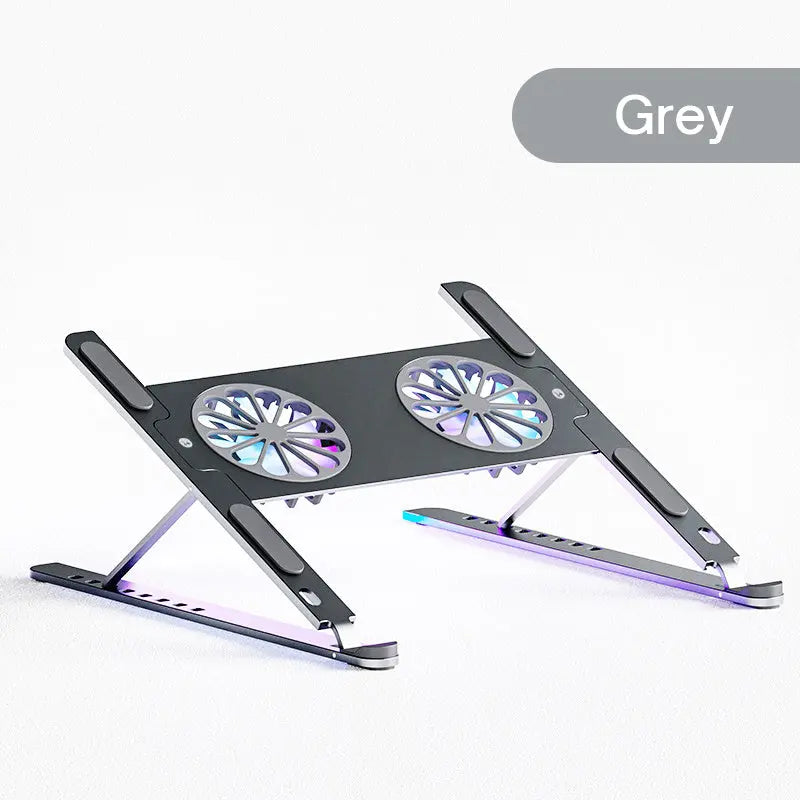 RGB Light Laptop Stand With Cooling Fan For iPad Tablet Bracket IPad Notebook Holder Support Macbook Gaming Laptop Accessories - VINE GLOBAL
