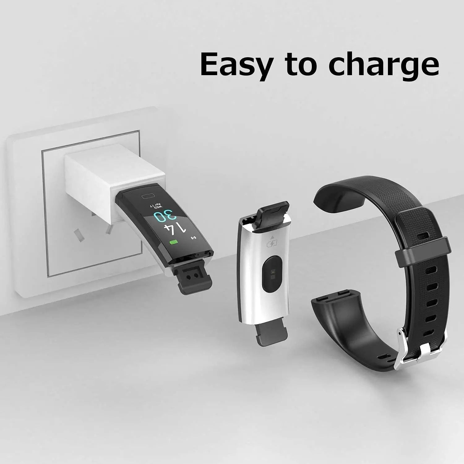 S5 Fitness Tracker Smart Watch Sports Watch Bracelet blood pressure fitness heart rate meter step temperature waterproof sports bracelet - VINE GLOBAL