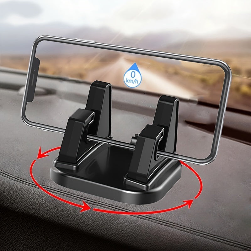 Car Phone Holder 360 Degree Rotation Dashboard Mount Simple Auto Mobile Phone GPS Navigation Stand For Xiaomi Iphone 12 13 - VINE GLOBAL