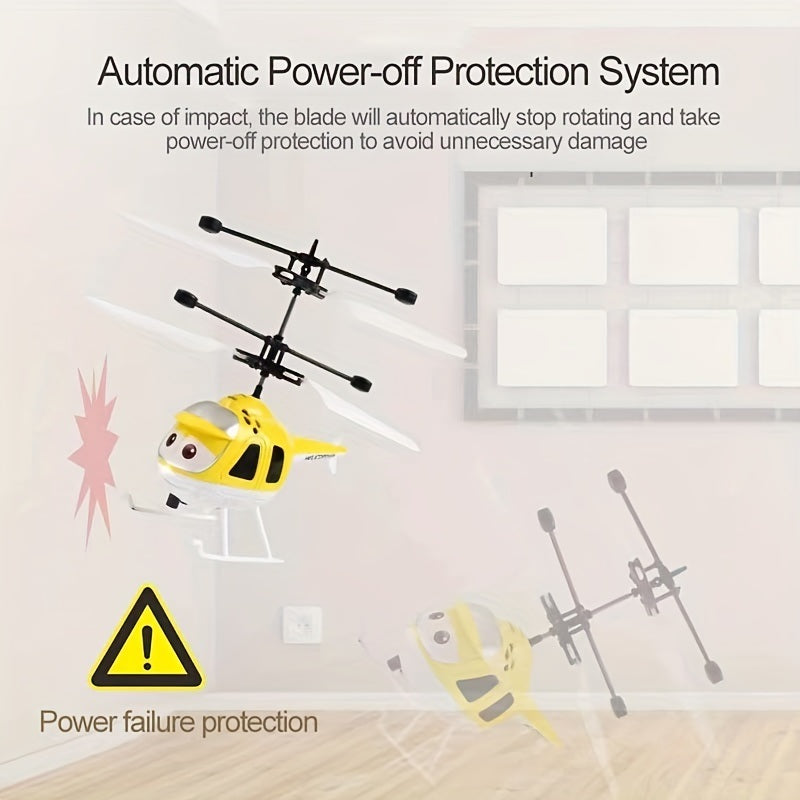1pc Induction Intelligent Gesture Remote Control Helicopter; Boys Girls Children Suspension Aircraft - VINE GLOBAL