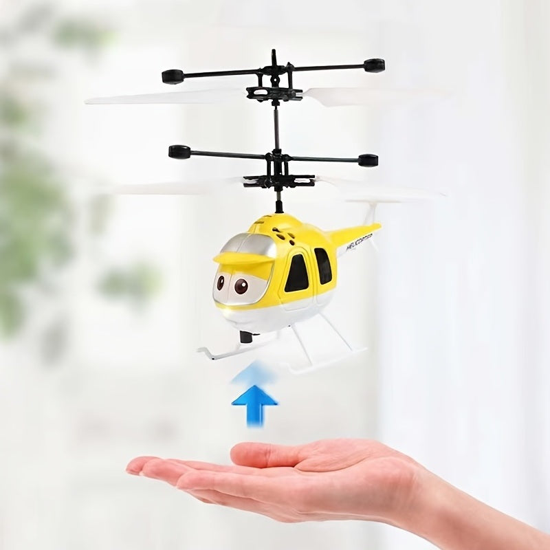 1pc Induction Intelligent Gesture Remote Control Helicopter; Boys Girls Children Suspension Aircraft - VINE GLOBAL