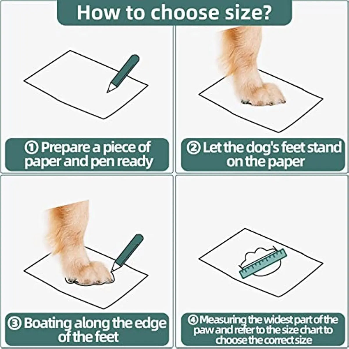 Dog Boots Breathable Dog Shoes for Small Medium Large Dogs; Waterproof Anti-Slip Puppy Booties Paw Protector for Hot Pavement Winter Snow Hiking with Reflective Straps 4PCS - VINE GLOBAL