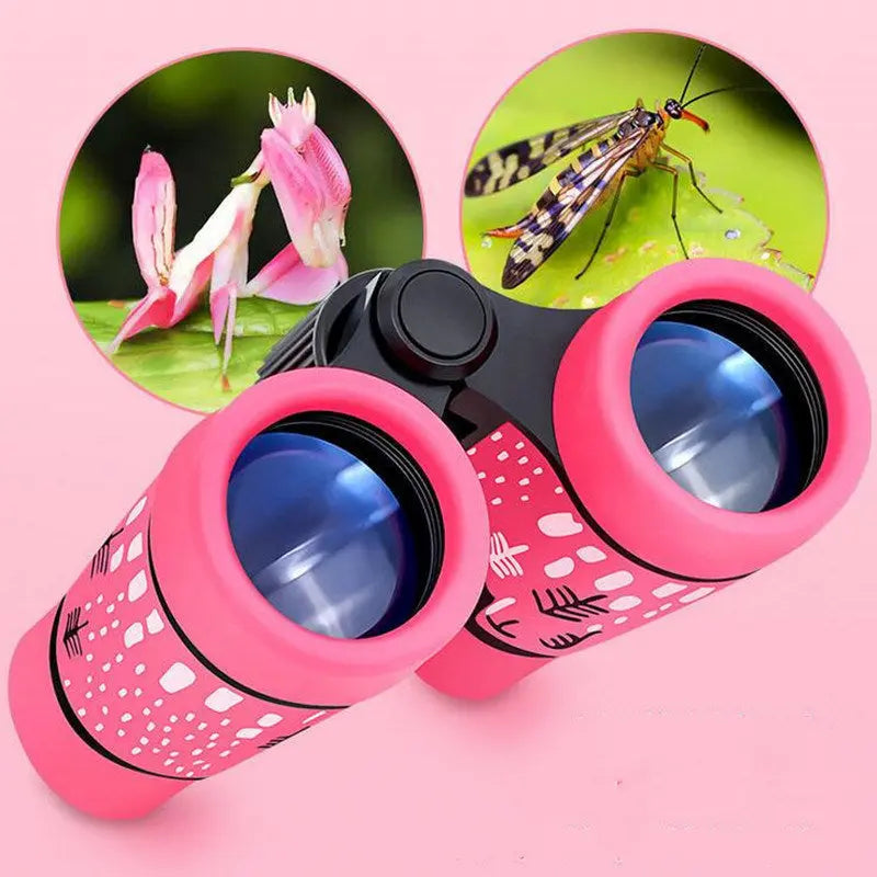 4X30mm Kids Binocular Telescopes Children Educational Folding Telescope Outdoor Bird Watching Optics Telescope Christmas Gift - VINE GLOBAL