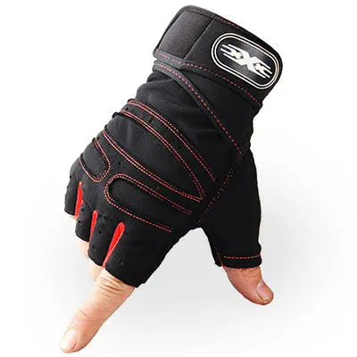 Gloves Weight Exercises Half Finger Lifting Gloves Body Building Training Sport Gym Fitness Gloves for Men Women - VINE GLOBAL