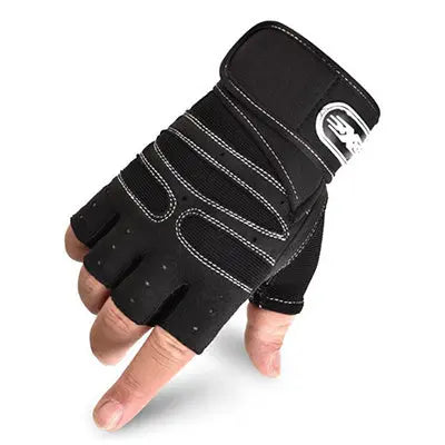 Gloves Weight Exercises Half Finger Lifting Gloves Body Building Training Sport Gym Fitness Gloves for Men Women - VINE GLOBAL