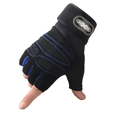Gloves Weight Exercises Half Finger Lifting Gloves Body Building Training Sport Gym Fitness Gloves for Men Women - VINE GLOBAL