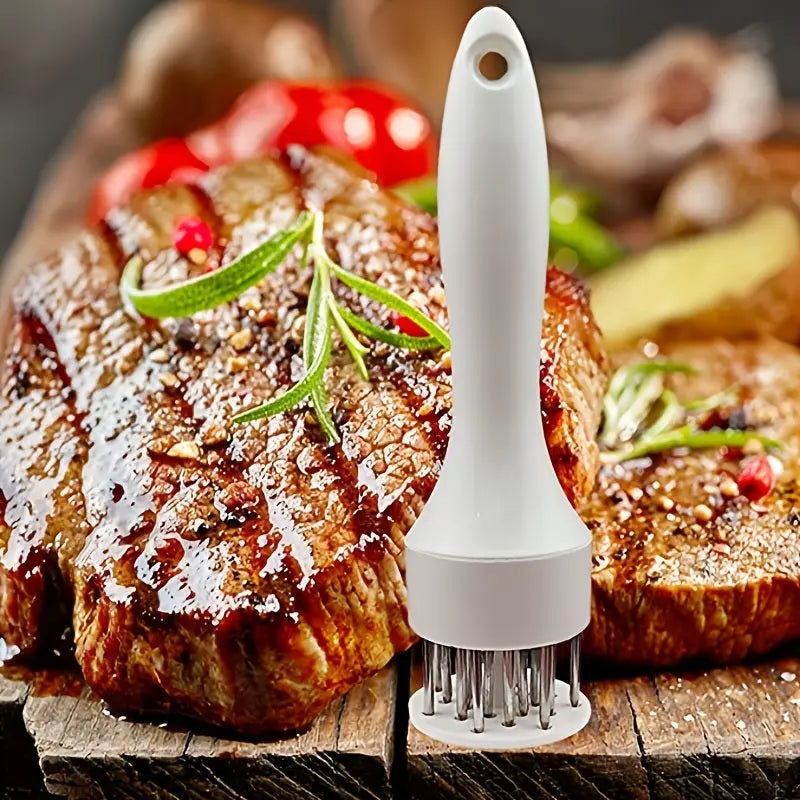 1pc 304 Stainless Steel Meat Tenderizer; 24 Steel Needles To Loosen Meat Artifact; Tender Meat And Break Tendons - VINE GLOBAL