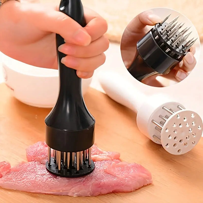 1pc 304 Stainless Steel Meat Tenderizer; 24 Steel Needles To Loosen Meat Artifact; Tender Meat And Break Tendons - VINE GLOBAL