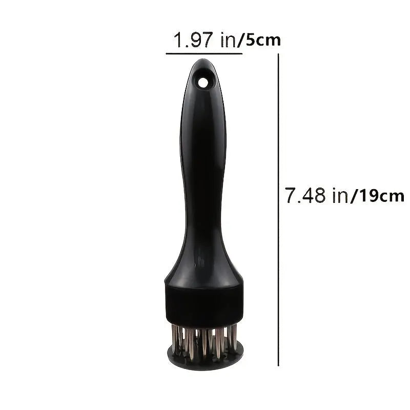 1pc 304 Stainless Steel Meat Tenderizer; 24 Steel Needles To Loosen Meat Artifact; Tender Meat And Break Tendons - VINE GLOBAL