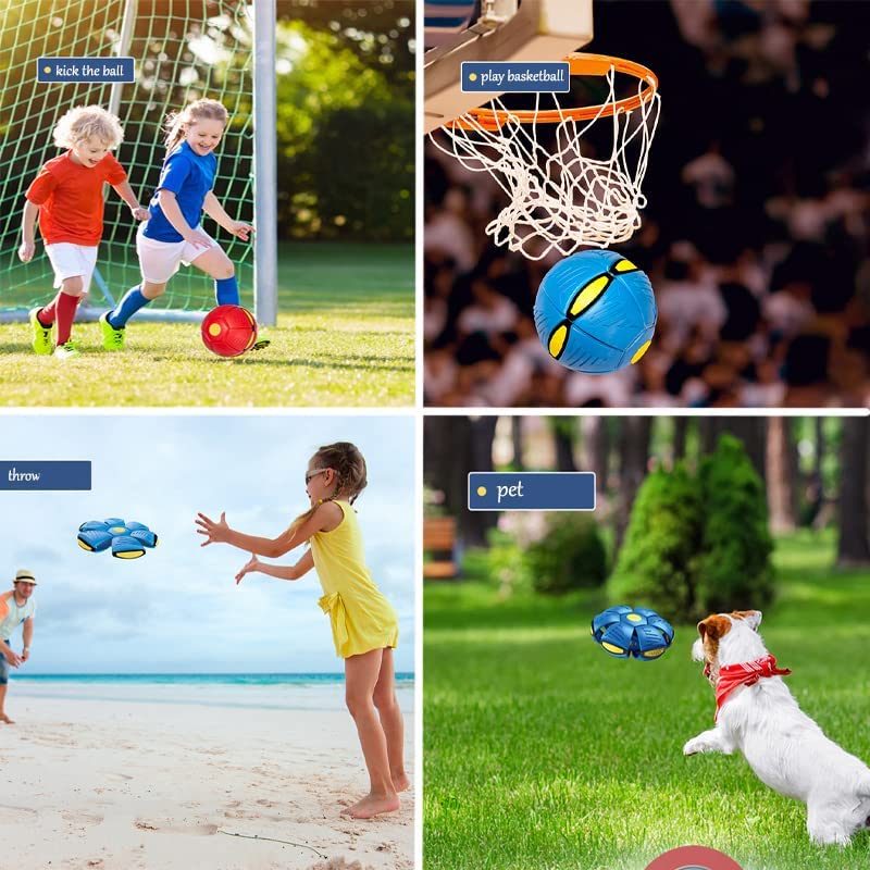 UFO Magic Ball UFO Portable Flying Saucer Toy UFO Outdoor Toy Ball UFO Ball;  UFO Magic Ball Boys and Girls Outdoor Sports Kids Gift (have Light Model) - VINE GLOBAL