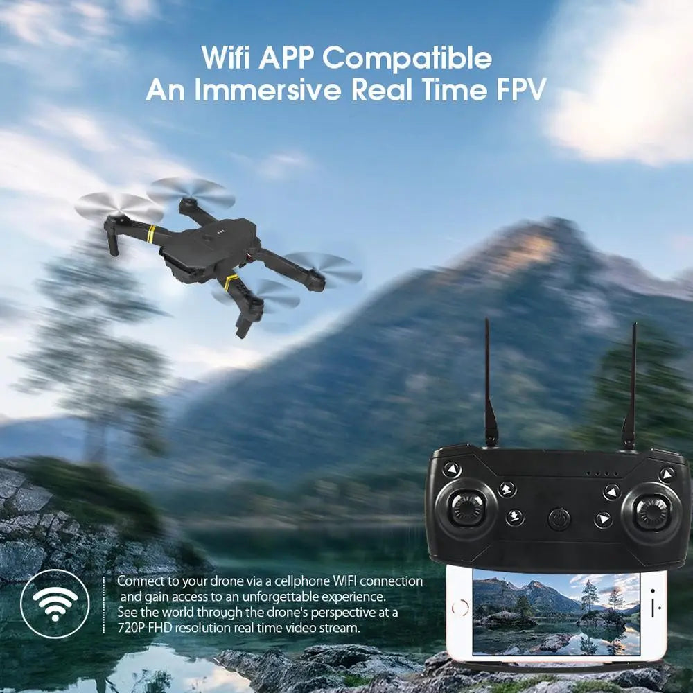 E58 Drone 1080P HD Camera WiFi Collapsible RC Quadcopter Helicopter Toy - VINE GLOBAL