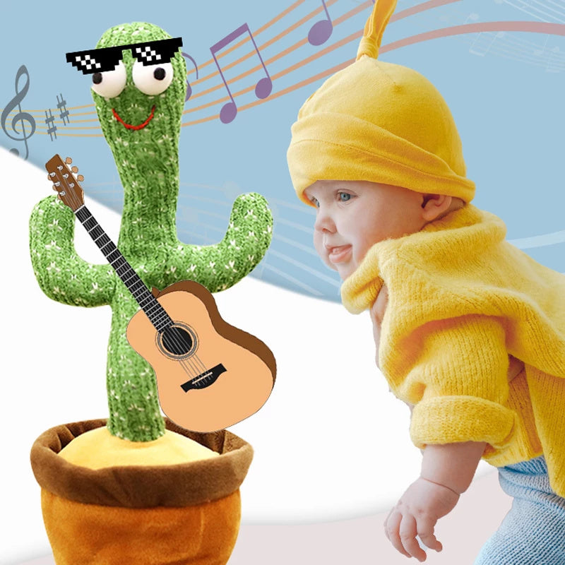 Home Decoration Gift Lovely Talking Toy Dancing Cactus Doll Speak Talk Sound Record Repeat Toy Kawaii Cactus Children Education - VINE GLOBAL
