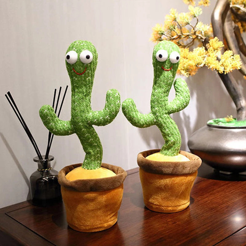 Home Decoration Gift Lovely Talking Toy Dancing Cactus Doll Speak Talk Sound Record Repeat Toy Kawaii Cactus Children Education - VINE GLOBAL