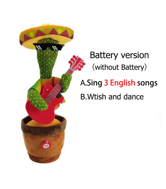 Home Decoration Gift Lovely Talking Toy Dancing Cactus Doll Speak Talk Sound Record Repeat Toy Kawaii Cactus Children Education - VINE GLOBAL