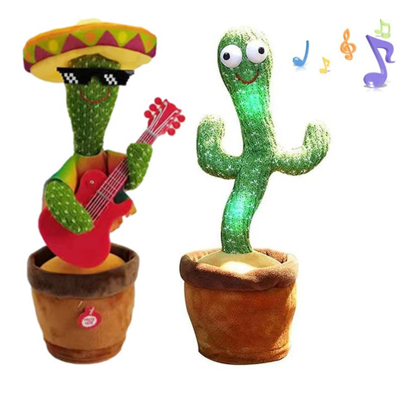 Home Decoration Gift Lovely Talking Toy Dancing Cactus Doll Speak Talk Sound Record Repeat Toy Kawaii Cactus Children Education - VINE GLOBAL