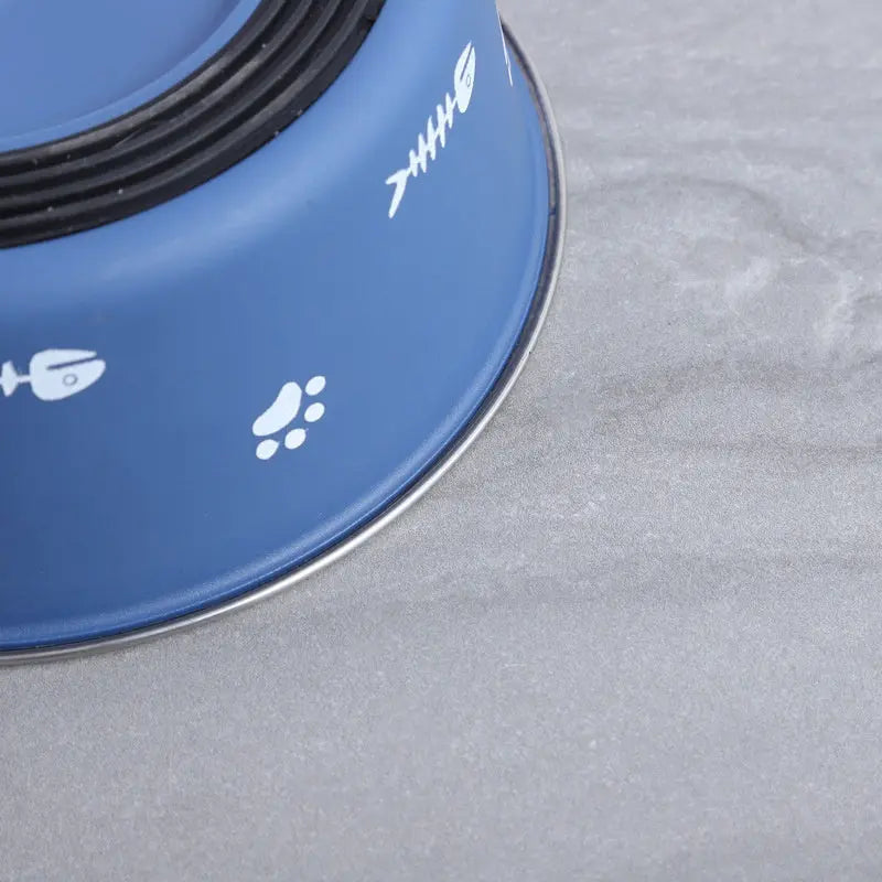 Dog Bowl Cat Bowl For Food And Water, Stainless Steel Pet Feeding Bowl, Durable Non-Skid Insulated Heavy Duty With Rubber Bottom For Medium Large Dogs - VINE GLOBAL