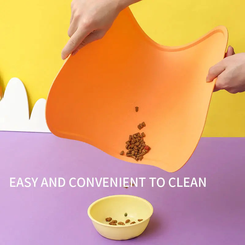 Silicone Waterproof Pet Feeding Mat for Dog & Cat Bowls. - VINE GLOBAL