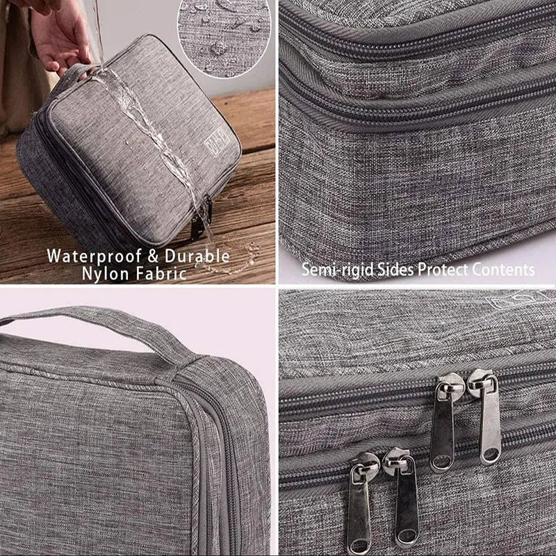 Electronics Organizer Travel Cable Organizer Bag Waterproof Portable Digital Storage Bag Electronic Accessories Case Cable Charger Organizer Case Multifunctional Waterproof Storage Bag - VINE GLOBAL