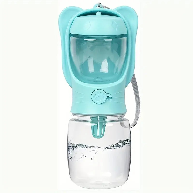 2 In 1 Dog Water Bottle, Leak Proof Portable Pet Water Bottle With Food Container, Outdoor Portable Water Dispenser For Dog, Puppy Supply For Walking, Hiking, Camping, Travel - VINE GLOBAL
