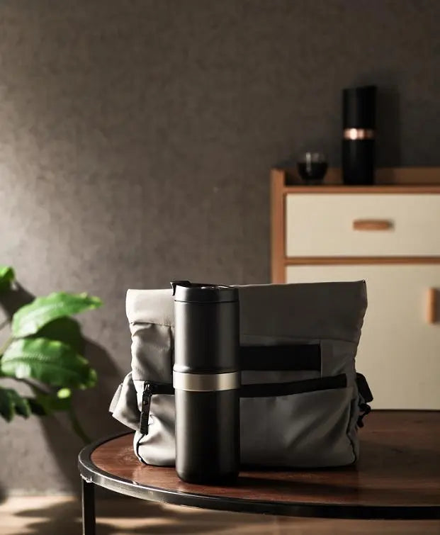 grinding + coffee all-in-one texture classic extraction coffee 25 cups car coffee grinding bean bin capacity 20g 5600mAh cup volume 230ml-280ml non-segment fine tuning - VINE GLOBAL