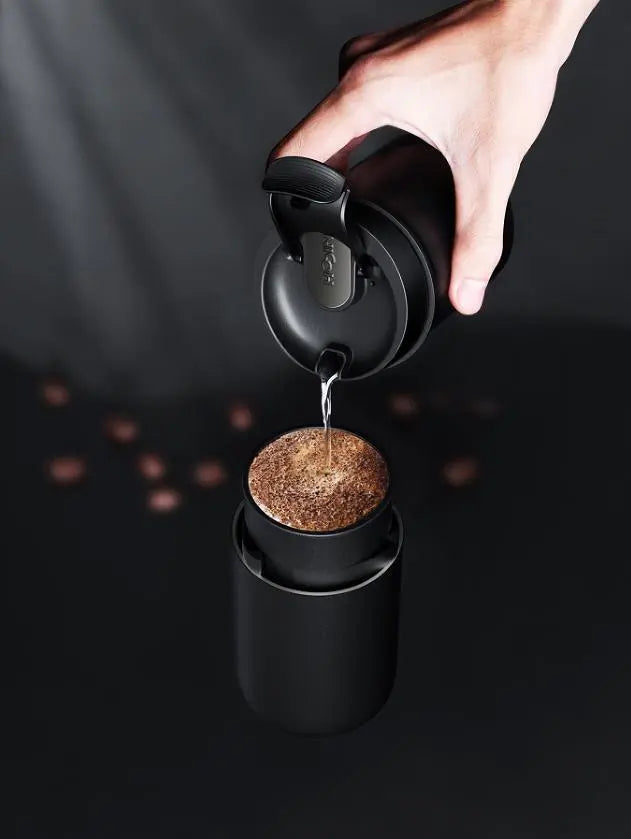 grinding + coffee all-in-one texture classic extraction coffee 25 cups car coffee grinding bean bin capacity 20g 5600mAh cup volume 230ml-280ml non-segment fine tuning - VINE GLOBAL