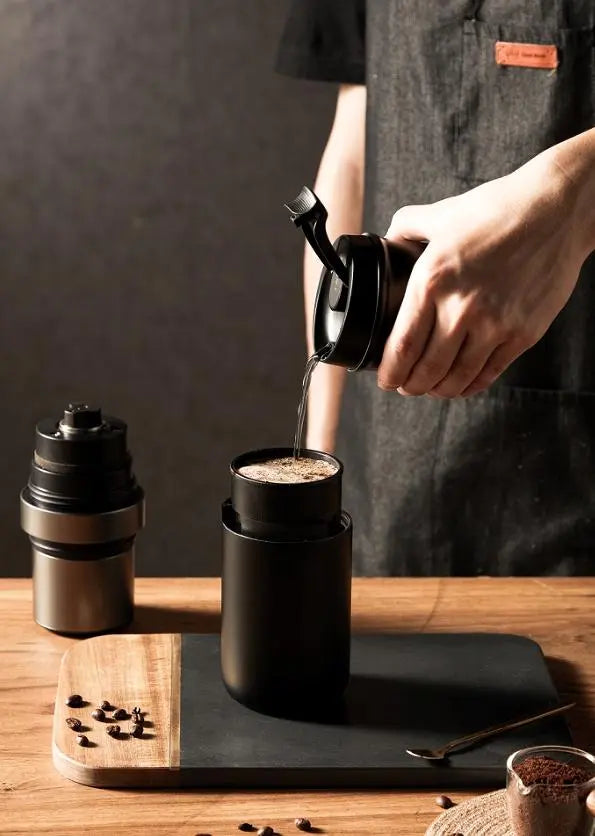 grinding + coffee all-in-one texture classic extraction coffee 25 cups car coffee grinding bean bin capacity 20g 5600mAh cup volume 230ml-280ml non-segment fine tuning - VINE GLOBAL