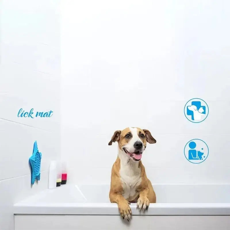 Pet Dog Licking Plate Food Silicone Dog Licking Bowl Distracted Bathing Lick Pad for Dogs Pet Slow Food Pad with Suction Cup - VINE GLOBAL