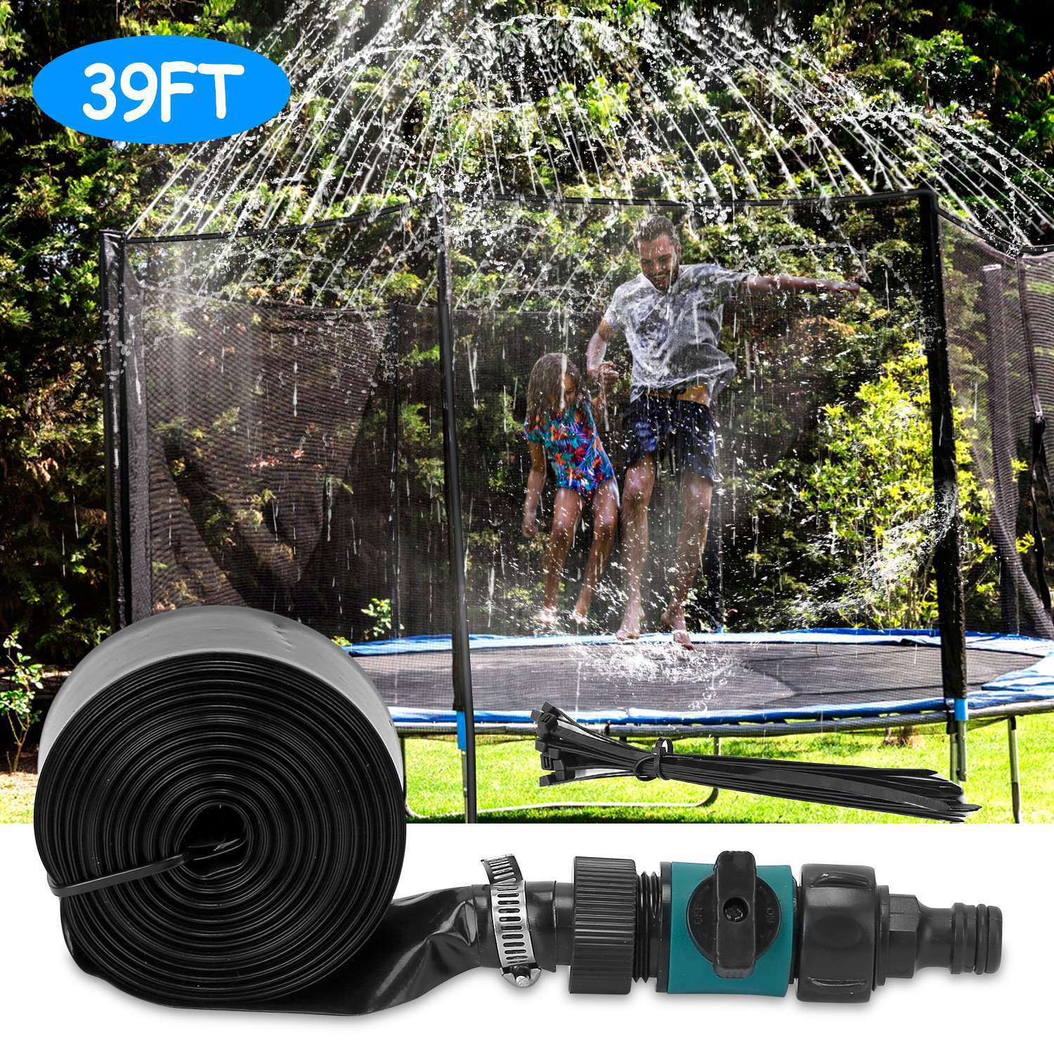 Kids Trampoline Sprinkler Outdoor Water Park Sprinkler for Kids Outdoor Water Game Toys - VINE GLOBAL